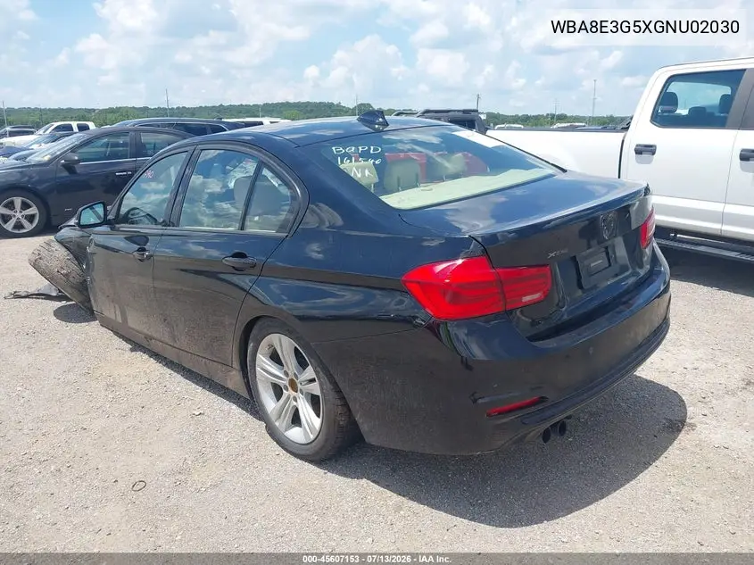 2016 BMW 328I xDrive VIN: WBA8E3G5XGNU02030 Lot: 45607153
