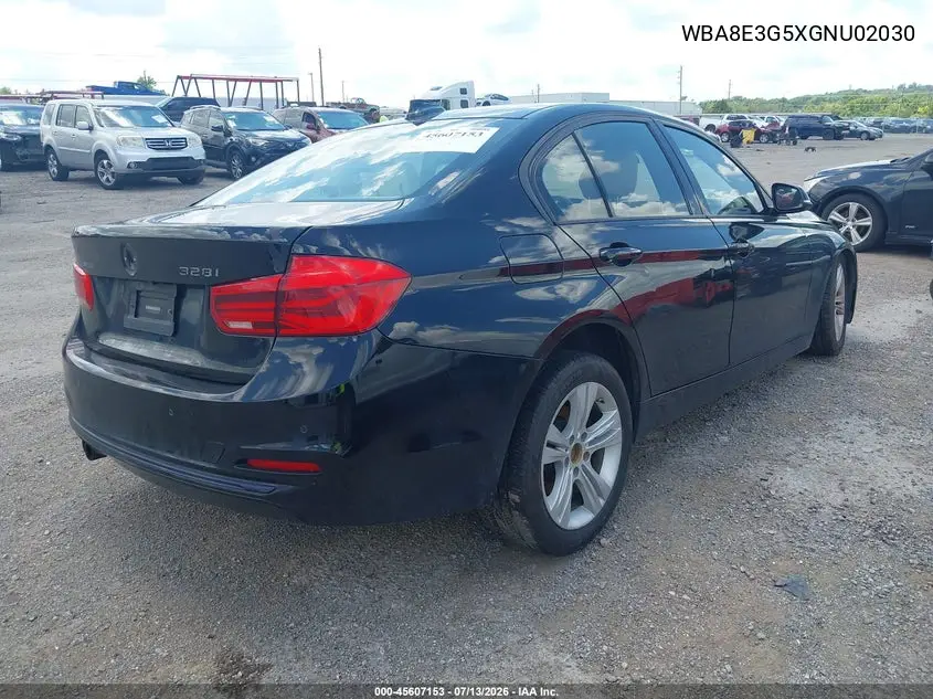 2016 BMW 328I xDrive VIN: WBA8E3G5XGNU02030 Lot: 45607153