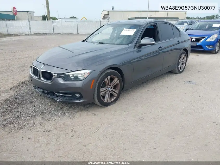 2016 BMW 328I VIN: WBA8E9G57GNU30077 Lot: 45622360
