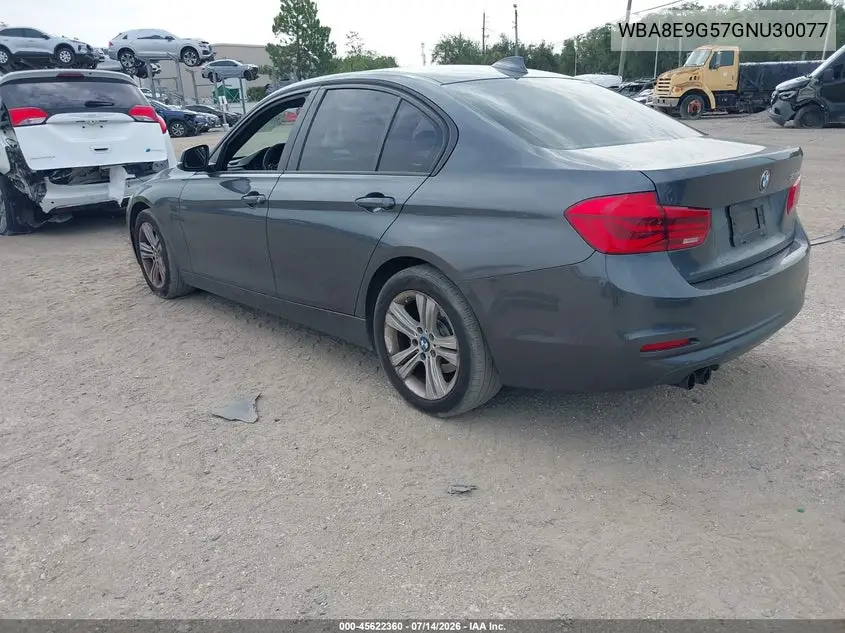 2016 BMW 328I VIN: WBA8E9G57GNU30077 Lot: 45622360