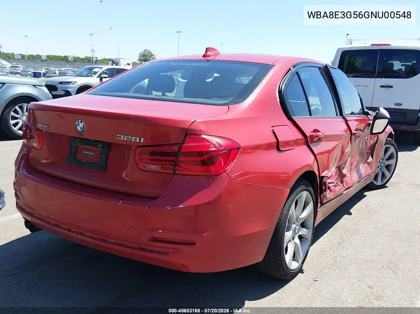 2016 BMW 328I xDrive VIN: WBA8E3G56GNU00548 Lot: 45653168