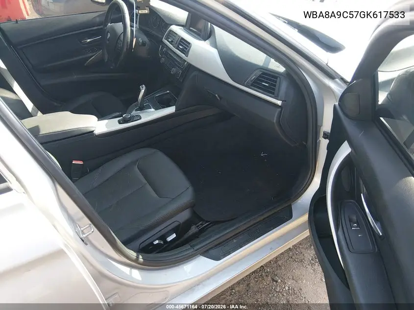2016 BMW 320I VIN: WBA8A9C57GK617533 Lot: 45671164