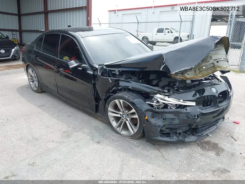 2016 BMW 328I xDrive VIN: WBA8E3C50GK502712 Lot: 45693554