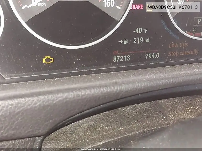 WBA8D9C53HK678113 2017 BMW 330I xDrive