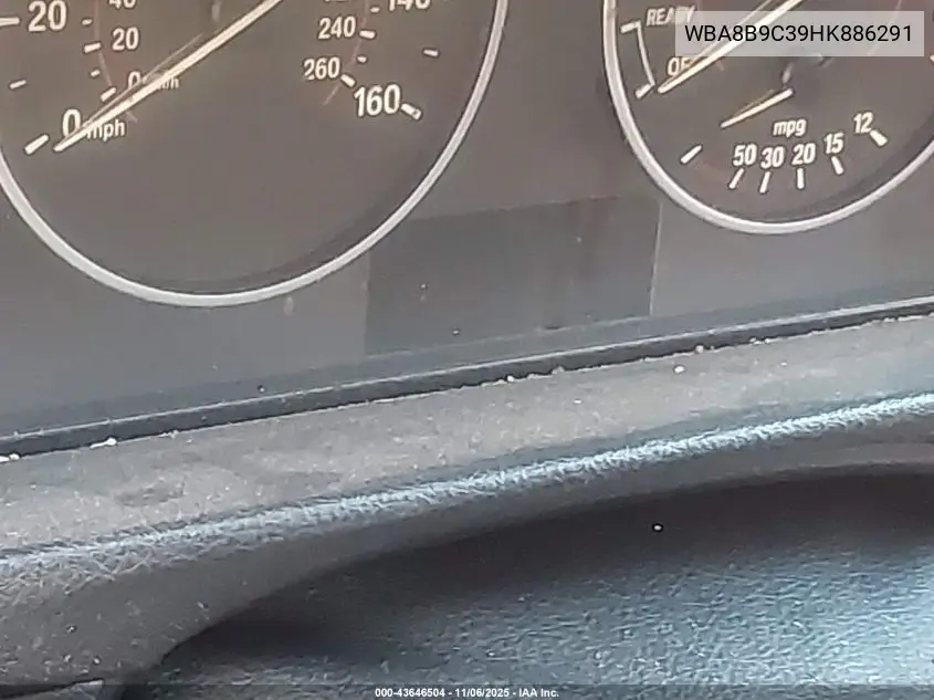 WBA8B9C39HK886291 2017 BMW 330I