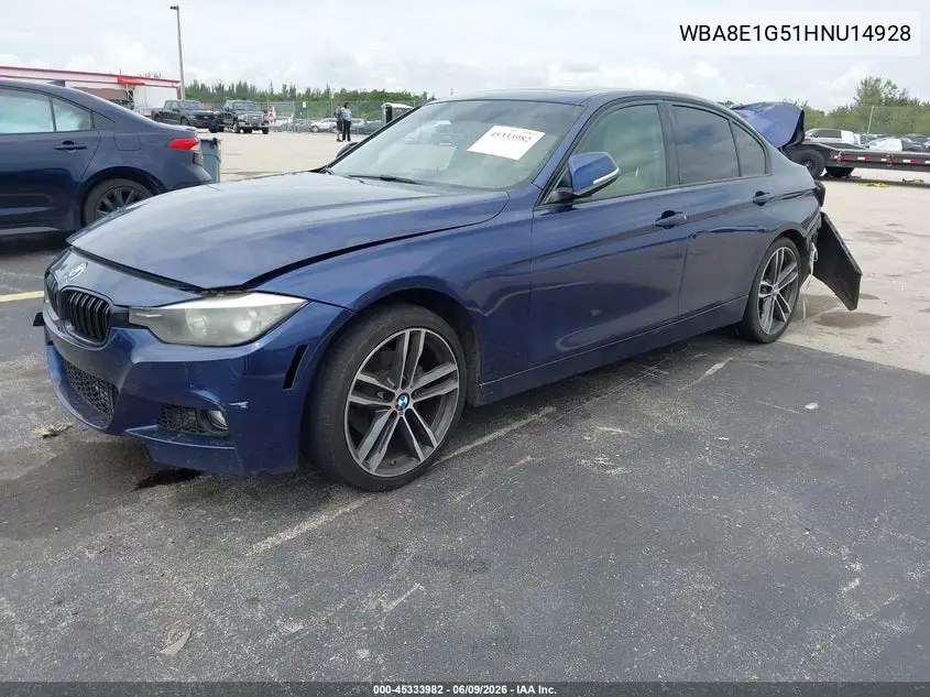 WBA8E1G51HNU14928 2017 BMW 320I