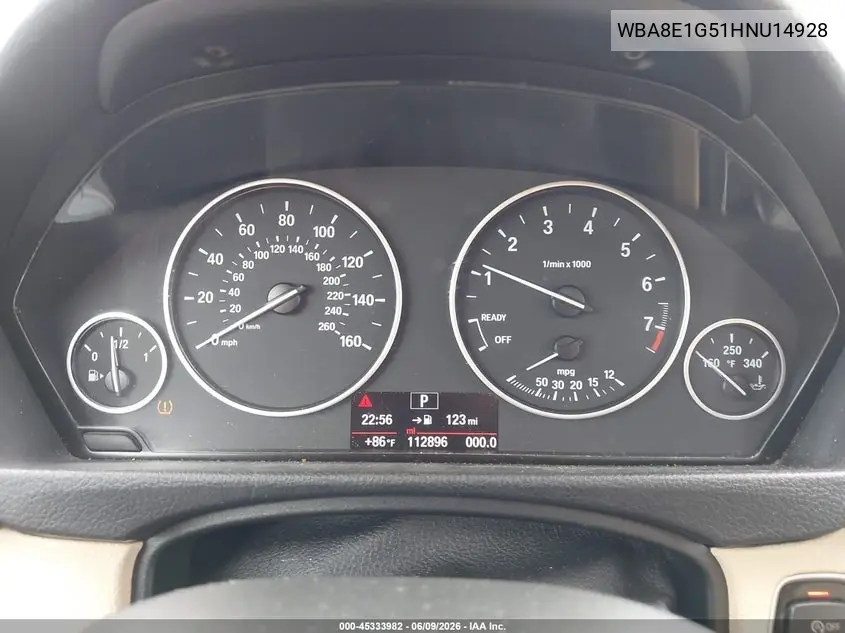 WBA8E1G51HNU14928 2017 BMW 320I