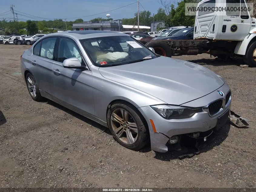 2017 BMW 330I xDrive VIN: WBA8D9C30HA004506 Lot: 45354573