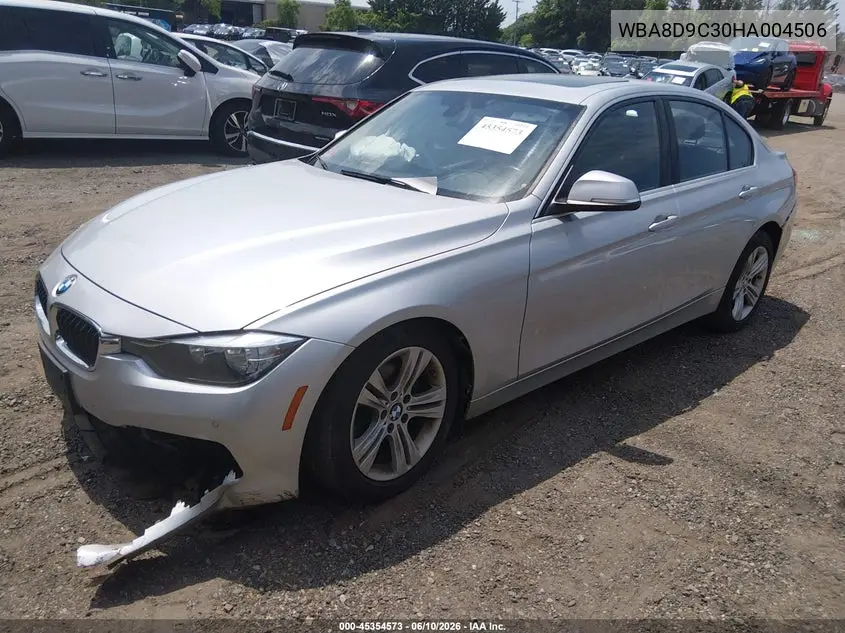 2017 BMW 330I xDrive VIN: WBA8D9C30HA004506 Lot: 45354573