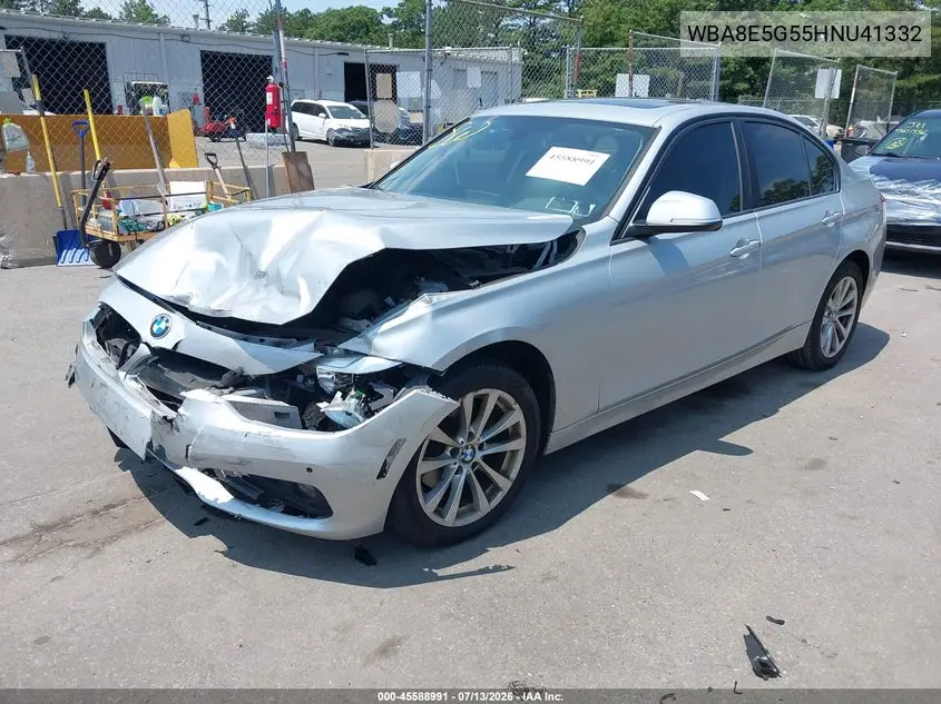 2017 BMW 320I xDrive VIN: WBA8E5G55HNU41332 Lot: 45588991