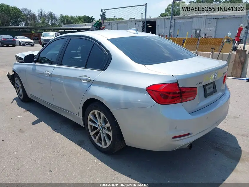 2017 BMW 320I xDrive VIN: WBA8E5G55HNU41332 Lot: 45588991