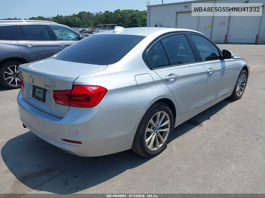 2017 BMW 320I xDrive VIN: WBA8E5G55HNU41332 Lot: 45588991
