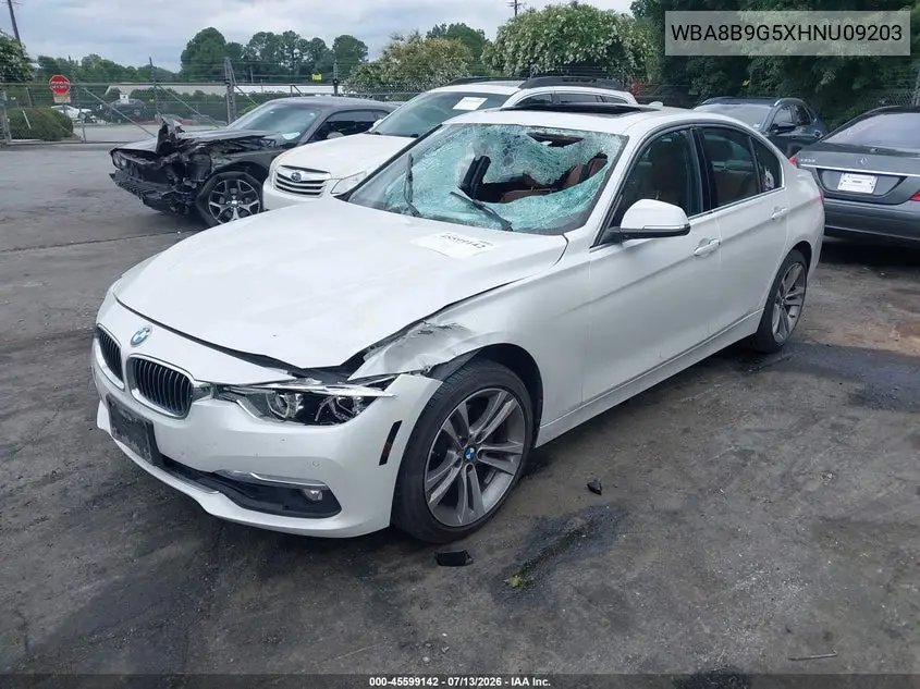2017 BMW 330I VIN: WBA8B9G5XHNU09203 Lot: 45599142