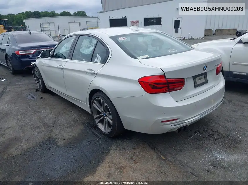 2017 BMW 330I VIN: WBA8B9G5XHNU09203 Lot: 45599142