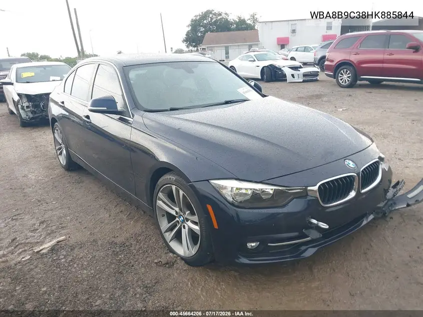 2017 BMW 330I VIN: WBA8B9C38HK885844 Lot: 45664206