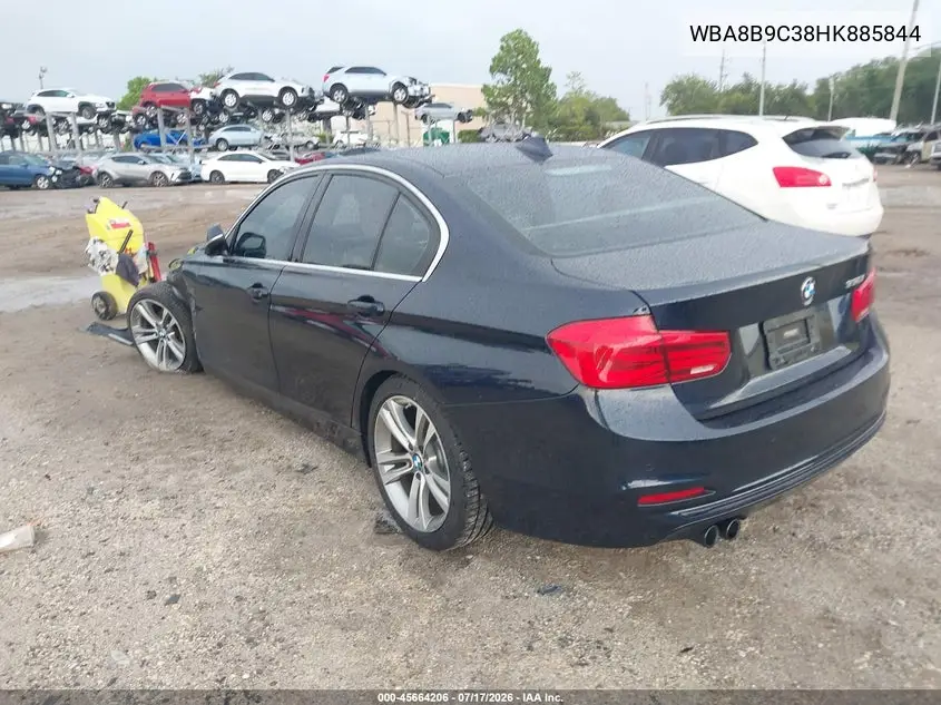 2017 BMW 330I VIN: WBA8B9C38HK885844 Lot: 45664206
