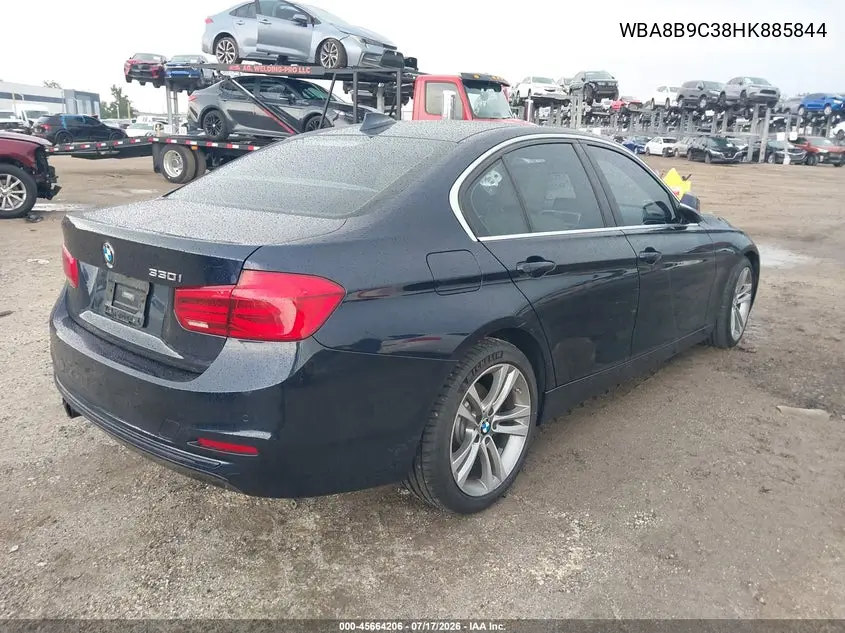 2017 BMW 330I VIN: WBA8B9C38HK885844 Lot: 45664206