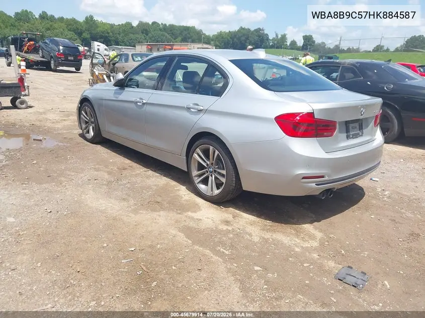 2017 BMW 330I VIN: WBA8B9C57HK884587 Lot: 45679914