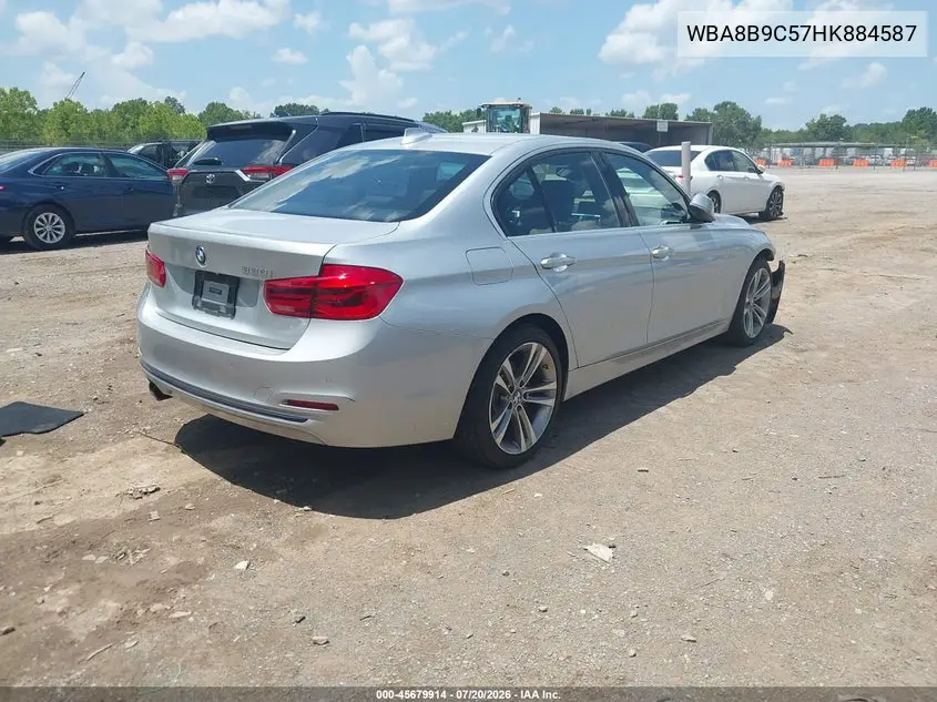 2017 BMW 330I VIN: WBA8B9C57HK884587 Lot: 45679914