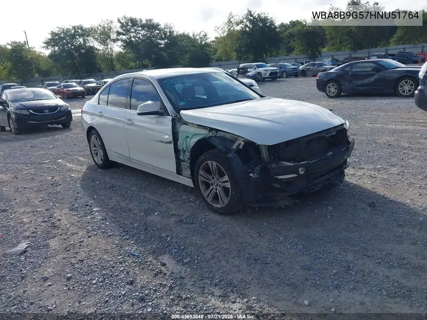 2017 BMW 330I VIN: WBA8B9G57HNU51764 Lot: 45683546