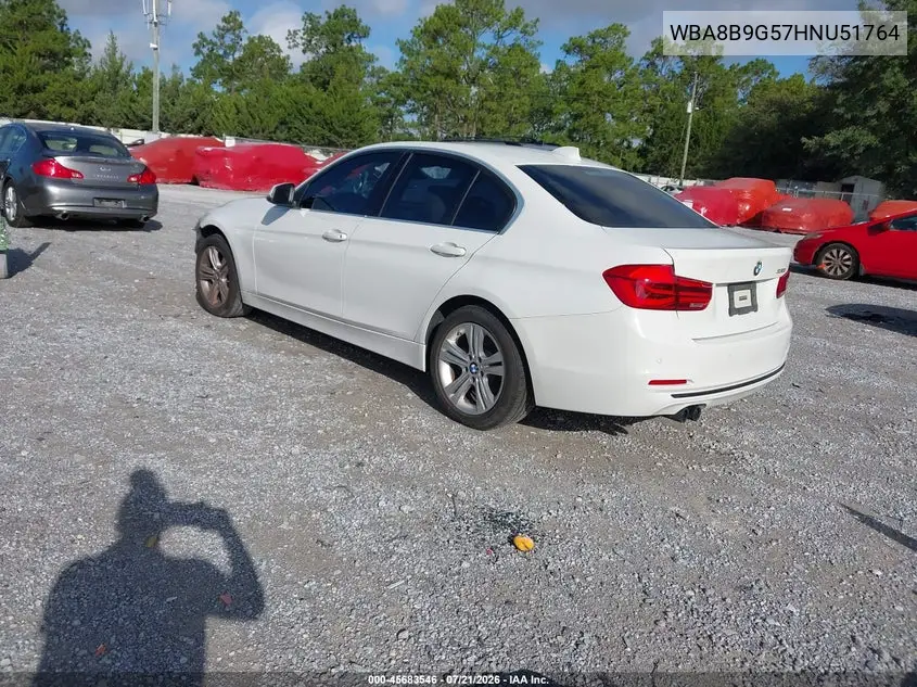 2017 BMW 330I VIN: WBA8B9G57HNU51764 Lot: 45683546