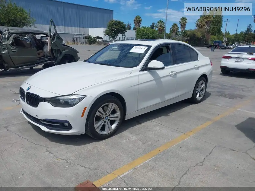 2017 BMW 3 Series 330I VIN: WBA8B9G51HNU49296 Lot: 45684479