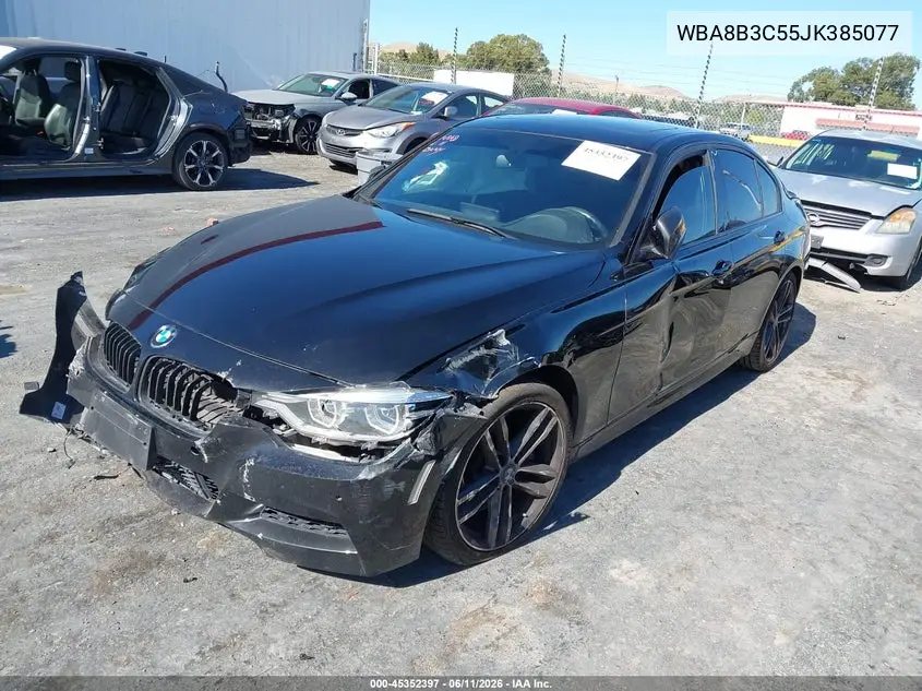 2018 BMW 340I VIN: WBA8B3C55JK385077 Lot: 45352397