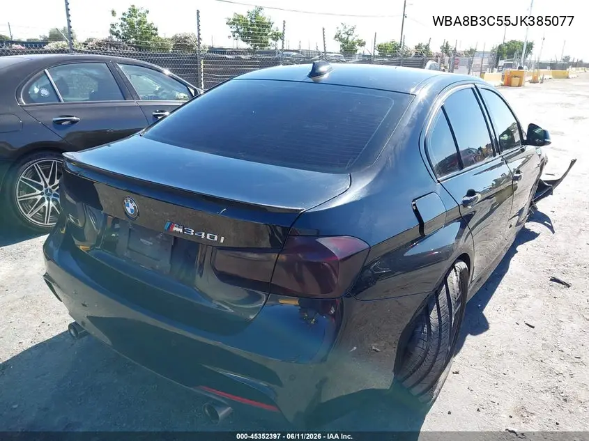 2018 BMW 340I VIN: WBA8B3C55JK385077 Lot: 45352397