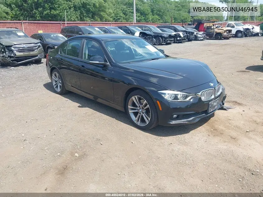 2018 BMW 320I xDrive VIN: WBA8E5G50JNU46945 Lot: 45524510