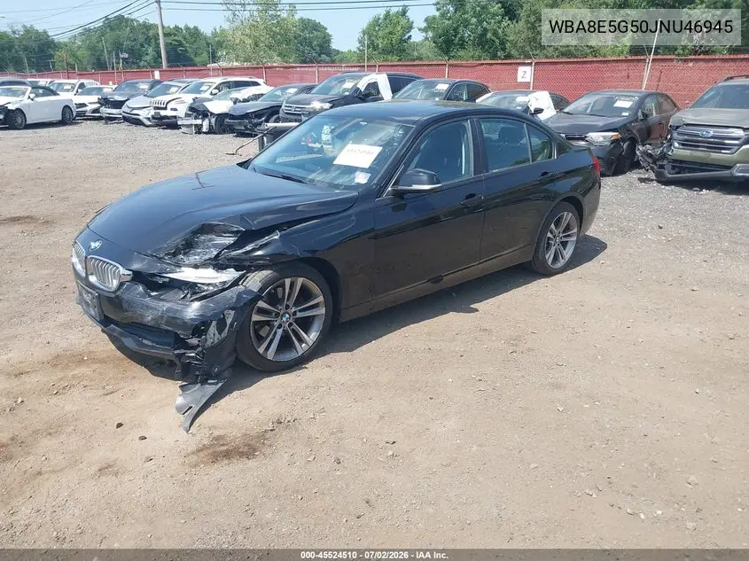 2018 BMW 320I xDrive VIN: WBA8E5G50JNU46945 Lot: 45524510