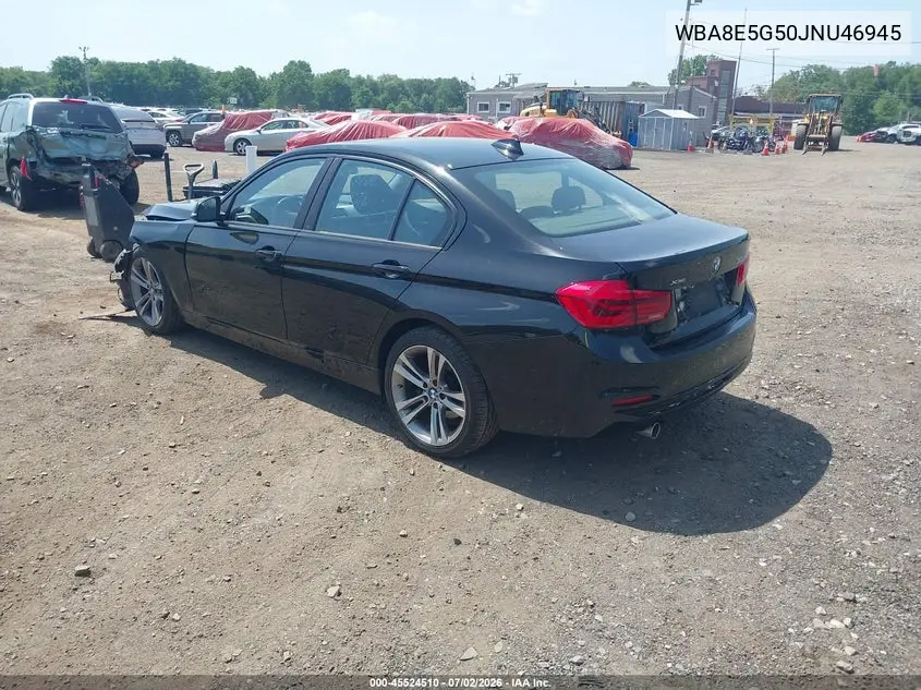 2018 BMW 320I xDrive VIN: WBA8E5G50JNU46945 Lot: 45524510