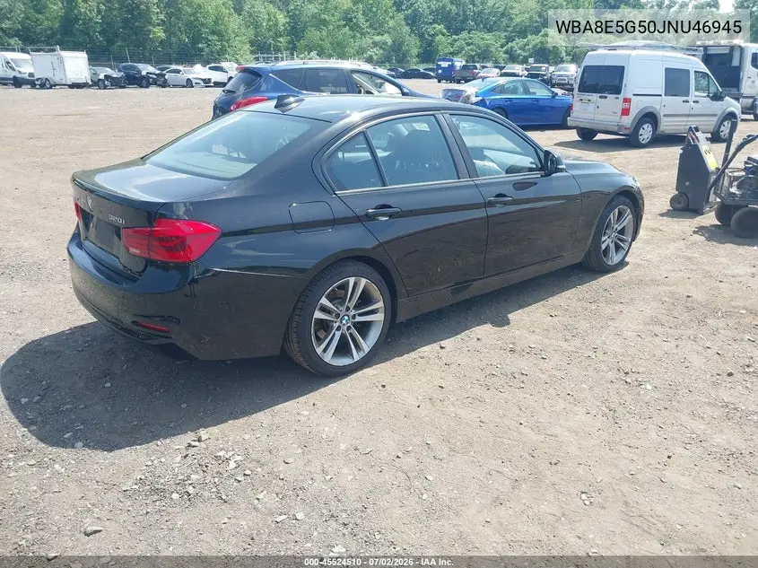 2018 BMW 320I xDrive VIN: WBA8E5G50JNU46945 Lot: 45524510