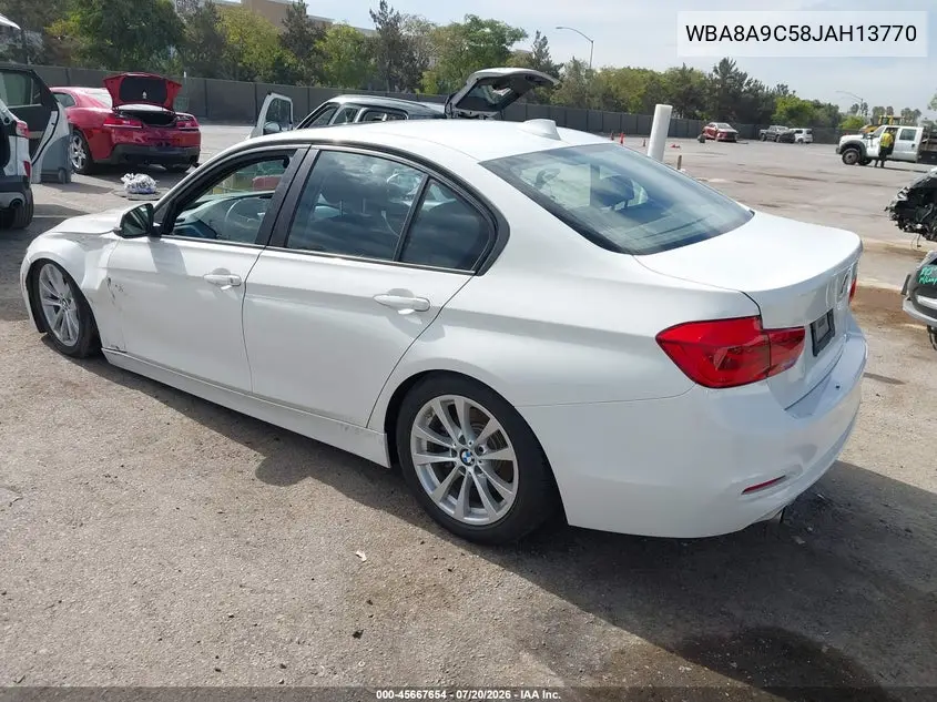 2018 BMW 320I VIN: WBA8A9C58JAH13770 Lot: 45667654