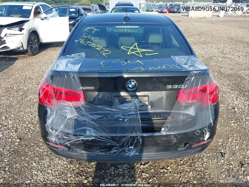 2018 BMW 330I xDrive VIN: WBA8D9G56JNU72069 Lot: 45669617