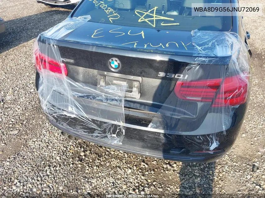 2018 BMW 330I xDrive VIN: WBA8D9G56JNU72069 Lot: 45669617