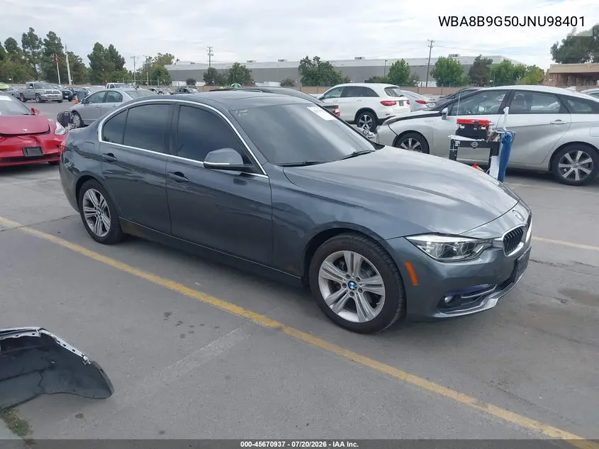 2018 BMW 330I VIN: WBA8B9G50JNU98401 Lot: 45670937