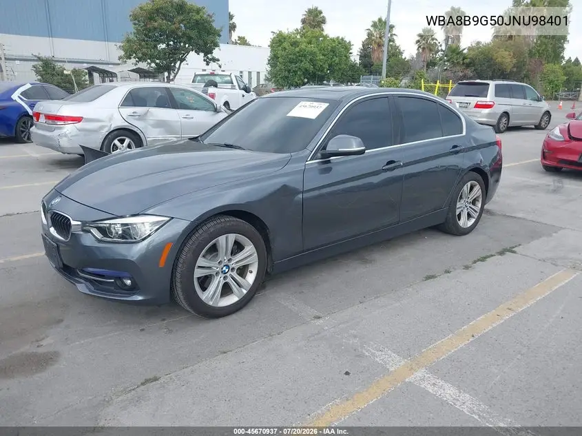 2018 BMW 330I VIN: WBA8B9G50JNU98401 Lot: 45670937