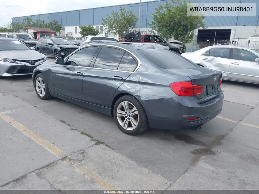 2018 BMW 330I VIN: WBA8B9G50JNU98401 Lot: 45670937