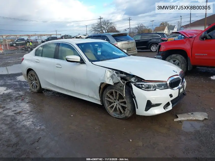 3MW5R7J5XK8B00305 2019 BMW 330I xDrive