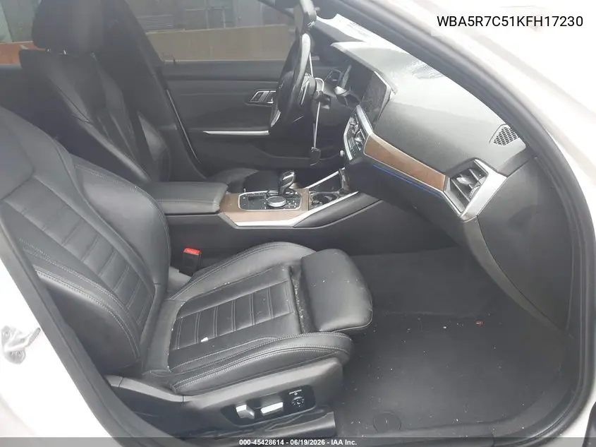 2019 BMW 330I xDrive VIN: WBA5R7C51KFH17230 Lot: 45428614