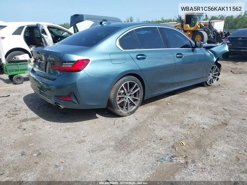 2019 BMW 330I VIN: WBA5R1C56KAK11562 Lot: 45555969