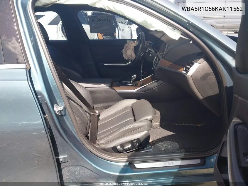 2019 BMW 330I VIN: WBA5R1C56KAK11562 Lot: 45555969