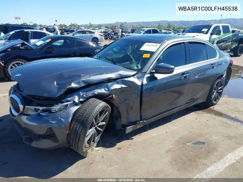 WBA5R1C00LFH45538 2020 BMW 330I