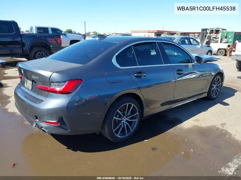 WBA5R1C00LFH45538 2020 BMW 330I