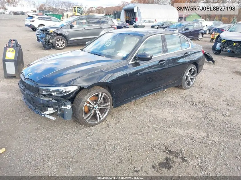 3MW5R7J08L8B27198 2020 BMW 330I xDrive