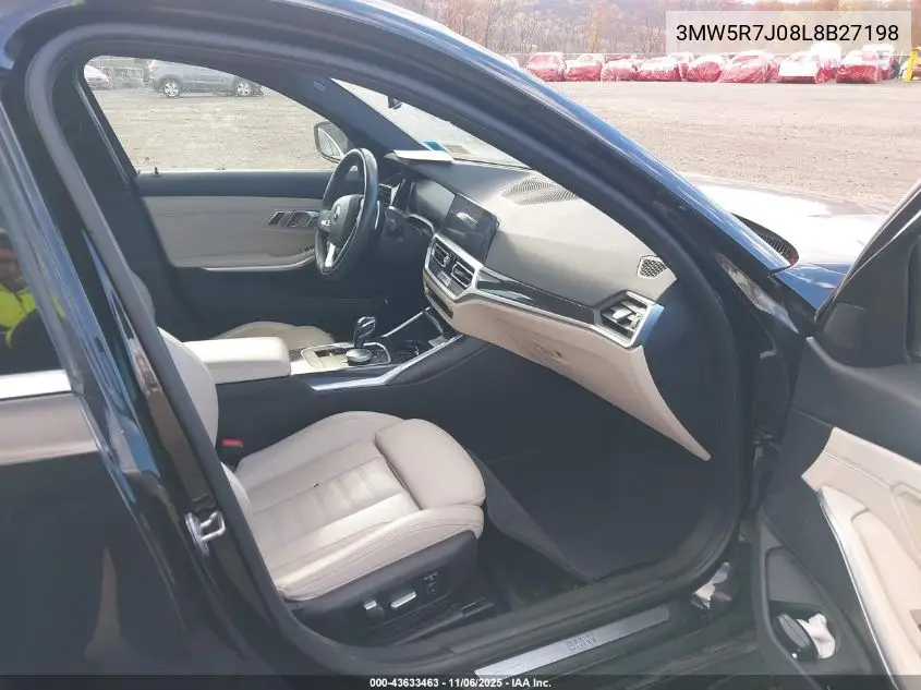 3MW5R7J08L8B27198 2020 BMW 330I xDrive