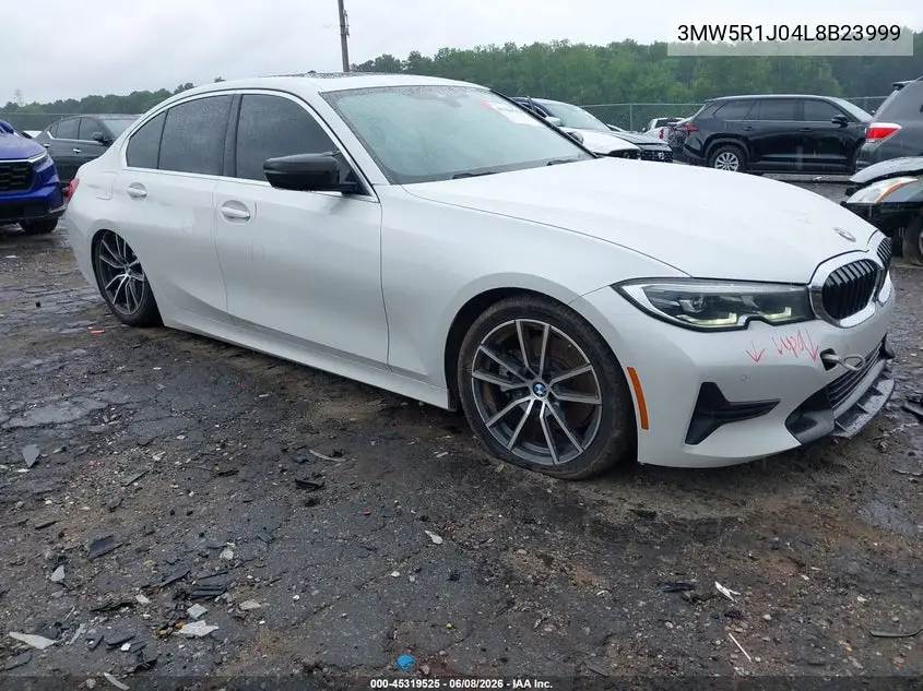 2020 BMW 330I VIN: 3MW5R1J04L8B23999 Lot: 45319525