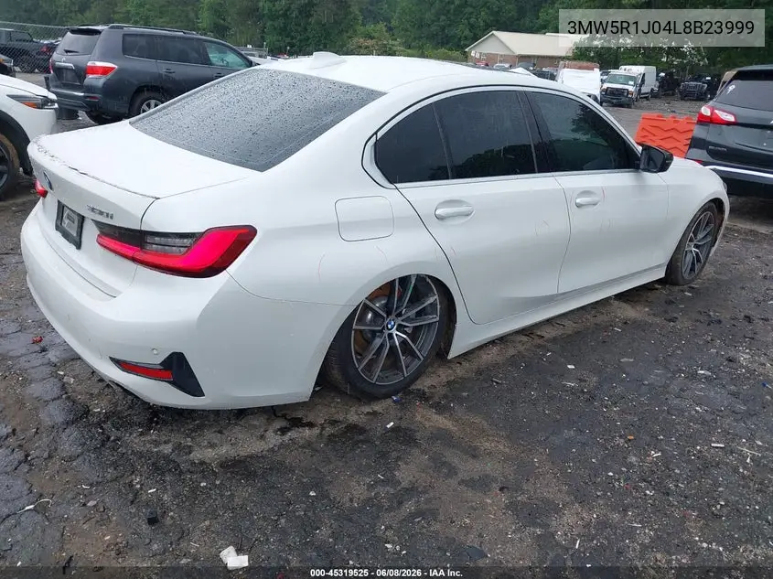 2020 BMW 330I VIN: 3MW5R1J04L8B23999 Lot: 45319525