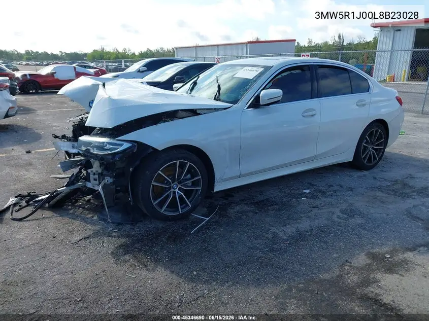 2020 BMW 330I VIN: 3MW5R1J00L8B23028 Lot: 45346690