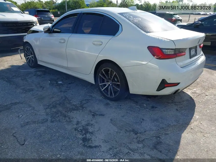 2020 BMW 330I VIN: 3MW5R1J00L8B23028 Lot: 45346690